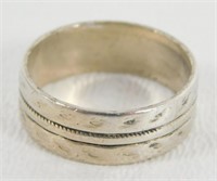 Sterling Silver Etched Band - Size 5.5