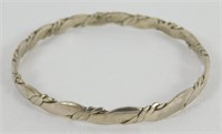 Sterling Silver Bangle Bracelet - 7.5”