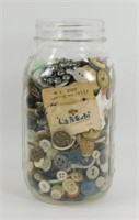 Jar Full of Vintage to Now Buttons