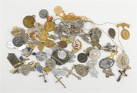 Large Lot of 55 Religious Medals