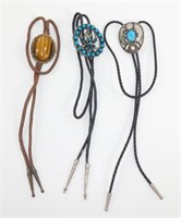 Lot of 3 Vintage Bolo Ties