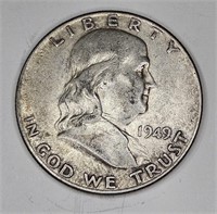 1949 P Franklin Half Dollar