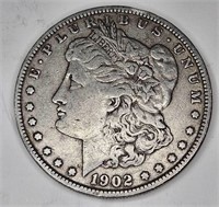 1902 VF Grade Morgan Silver Dollar