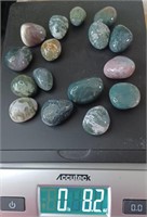 8+oz Moss Agate Colors include Hues of Purple, Pin