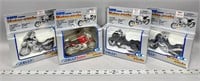 (4) Welly diecast motorcycles 1/18 scale