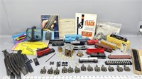 Large assortment of HO model trains track and