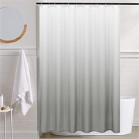 Lazzzy Ombre Grey Shower Curtain for Bathroom Fabr