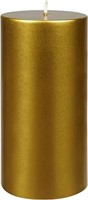 Zest Candle Pillar Candle, 3 by 6-Inch, Metallic B