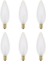 25W B10 Incandescent Frosted Chandelier Light Bulb
