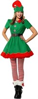 Adults Christmas Elf Costume Women Elf Family Outf