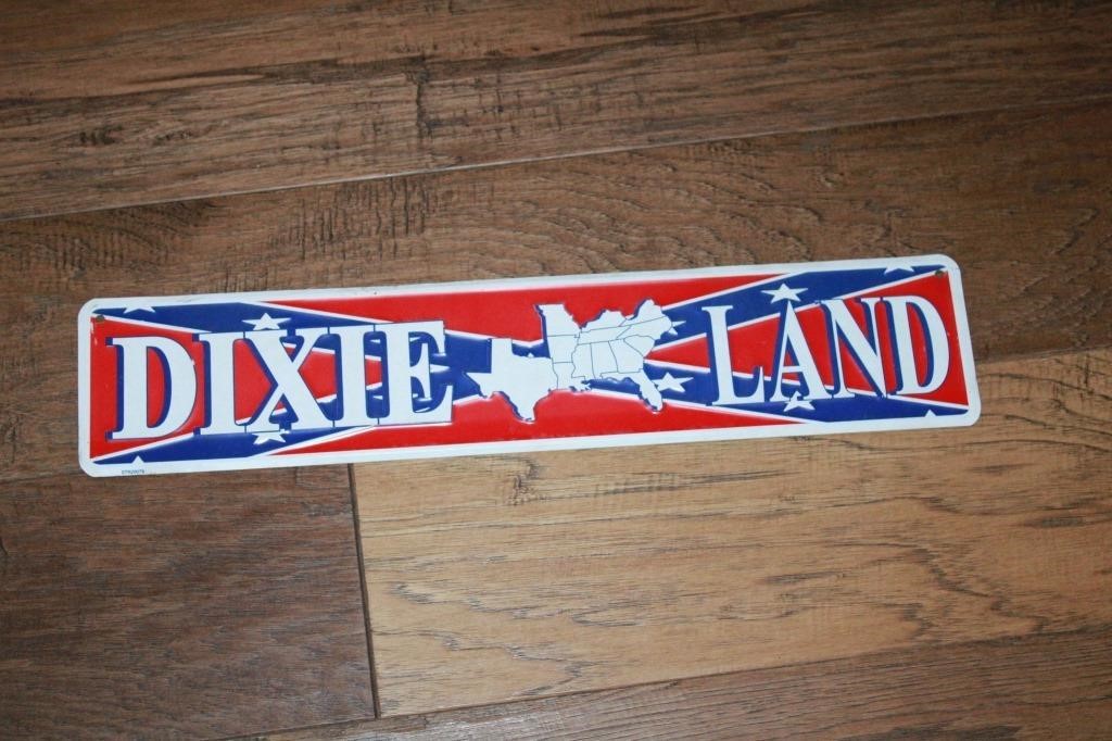 Dixie Land Metal Sign  (24 inch)
