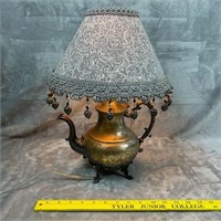 Silver Plated Teapot Lamp works