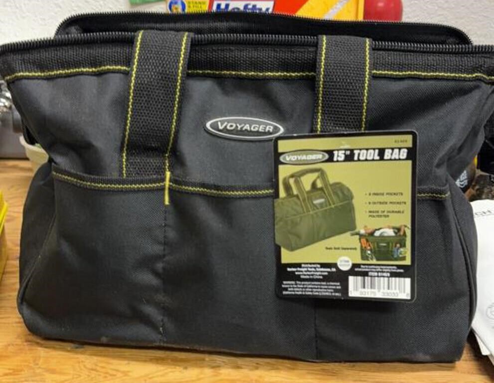 New voyager 15" tool bag and contents