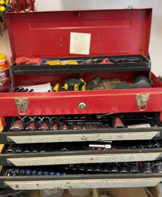 Loaded craftsman tool box