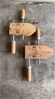 Set of 2  - 6in wood clamps