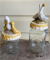 Jars with neat toppers