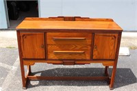 Antique Tiger Oak Art Deco Buffet