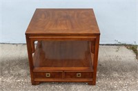 MCM Drexel Heritage 2 drawer end table