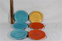6 Fiestaware Saucers