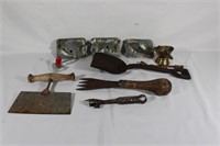 Vtg cookie cutters, and hand tools