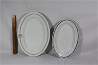 2  large plates;  Mayer China, Shenango China
