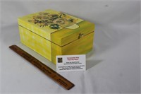 "Coromandel Arts" hand painted keepsake box
