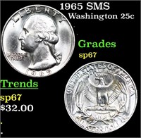 1965 SMS Washington Quarter 25c Grades .