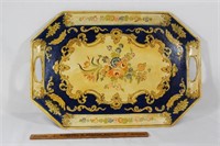 Vintage Hand Painted Papier Mache" tray
