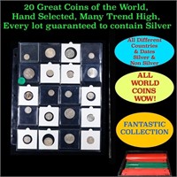 20 Great Coins of the World, hand selected, many t