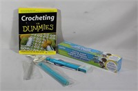 Crocheting for Dummies book etc