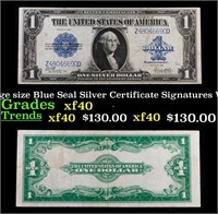 1923 Woods/White $1 large size Blue Seal Silver Ce