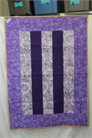 Project Linus Hand Made Quilt. Purples
