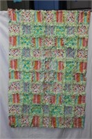 Baby Green  & Multi Colorful Quilt