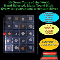 20 Great Coins of the World, hand selected, many t