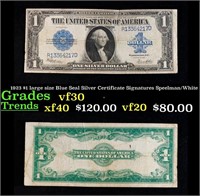 1923 Speelman/White $1 large size Blue Seal Silver