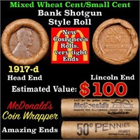 Lincoln Wheat Cent 1c Mixed Roll Orig Brandt McDon