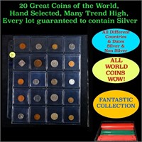 20 Great Coins of the World, hand selected, many t