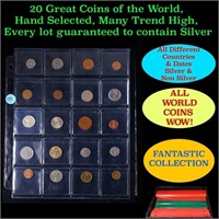 20 Great Coins of the World, hand selected, many t