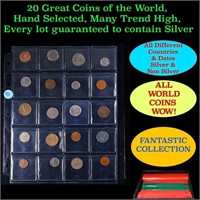 20 Great Coins of the World, hand selected, many t