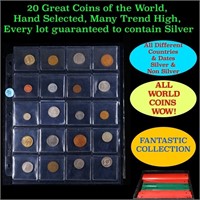 20 Great Coins of the World, hand selected, many t