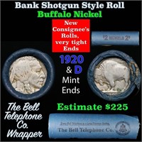 Buffalo Nickel Shotgun Roll in Old Bank Style 'Bel