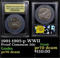 Proof 1991-1995-p WWII Modern Commem Half Dollar 5