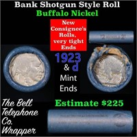 Buffalo Nickel Shotgun Roll in Old Bank Style 'Bel