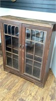 Antique cabinet with glass doors, Art Deco style
