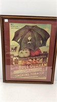 Bull Durham Black Americana framed advertising