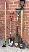 4 pc tools shovels/ garden