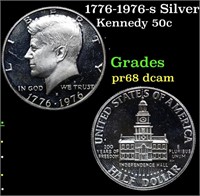 Proof 1776-1976-s Silver Kennedy Half Dollar 50c G