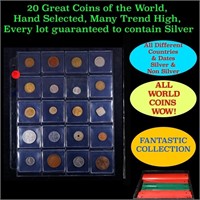 20 Great Coins of the World, hand selected, many t