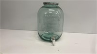 Aqua 14.5’’ tall glass drink dispenser