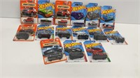 (15) matchbox/hot wheels collectible cards